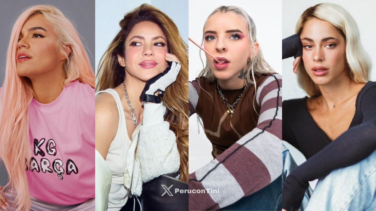 KAROL G, Shakira, Young Miko y TINI fueron las artistas hispanas más reproducidas ayer en Spotify a nivel mundial.