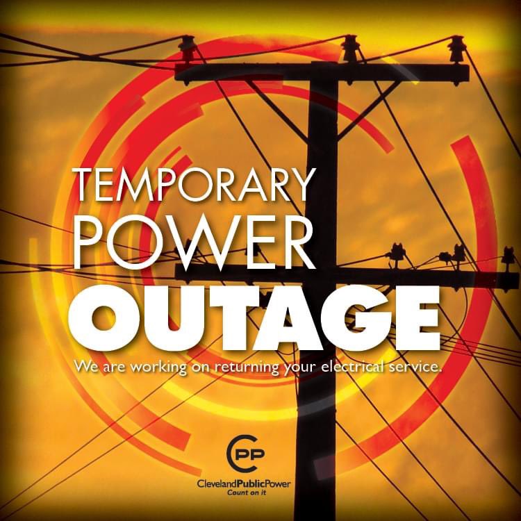 We have an outage impacting the east side of Cleveland. Crews are working to repair and restore power.