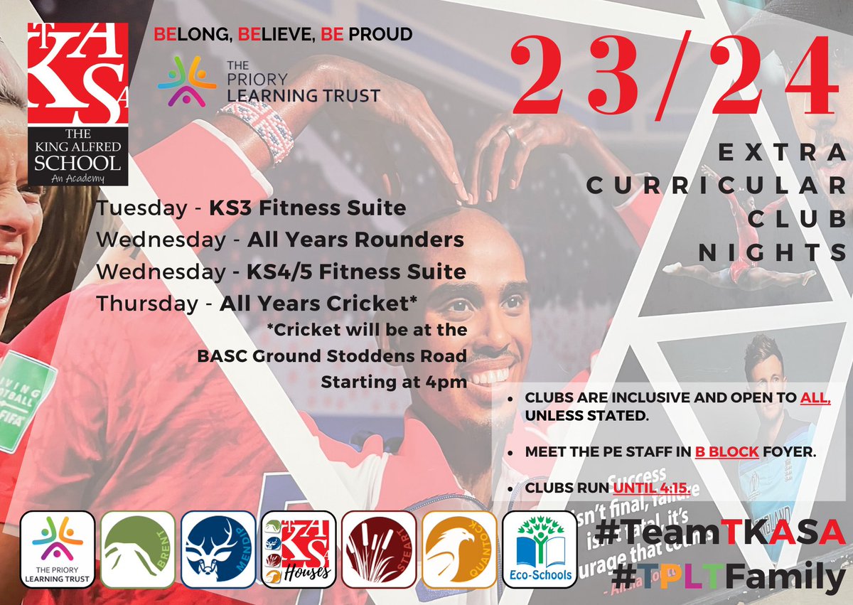 TKASA_PE's tweet image. Term Five Clubs List