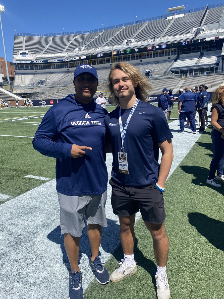 Landothekicker's tweet photo. Another great visit with @GeorgiaTechFB, thank you @RickyBrumfield and @CoachTimSalem for having me! Looking forward to being back soon! @EPHSRecruiting @HKA_Tanalski @NwGaFootball https://t.co/ErSjrKZ3fC