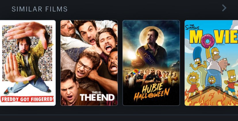 ErtingPython's tweet photo. @psychicpebble @MichaelRCusack what do you guys make of Letterboxd’s ‘similar films’ section of Smiling Friends? https://t.co/BfOyzNjI8L