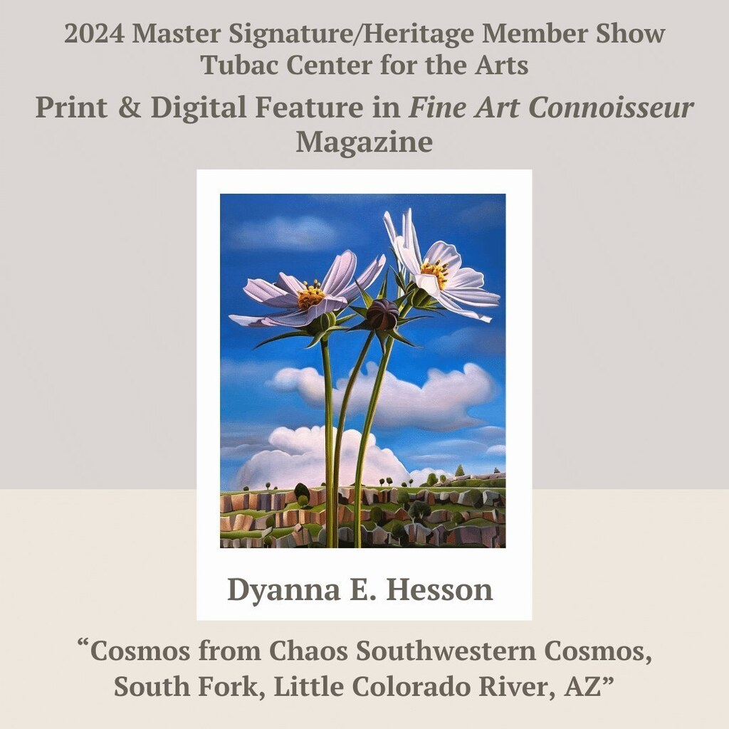 Cosmos from Chaos Southwestern Cosmos, South Fork, Little Colorado River, AZ by Dyanna E. Hesson, won Print & Digital Feature in Fine Art Connoisseur Magazine in the American Women Artists Master Signature & Heritage Member Exhibition. We are very proud … instagr.am/p/C5wBVWEvb_Y/