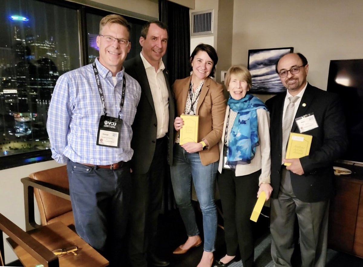 Pitt_SPIA's tweet photo. So many reasons to celebrate at #ASPA2024! This bunch gathered with @ASPANational president Patria de Lancer Julnes to recognize their efforts to enrich the conference &amp; increase ASPA’s visibility &amp; impact. 👏 https://t.co/EHPzgcAfCa