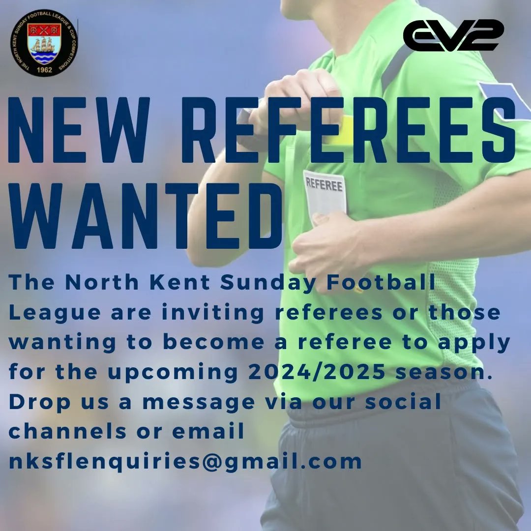 📢📢📢 New Clubs & New Referees If your club is looking for a league to join please get in touch! Also if you are a referee looking for a league to join or if you are looking to become a referee please get in touch. @findaplayer @FreeAgentsFC @SELKGrassroots