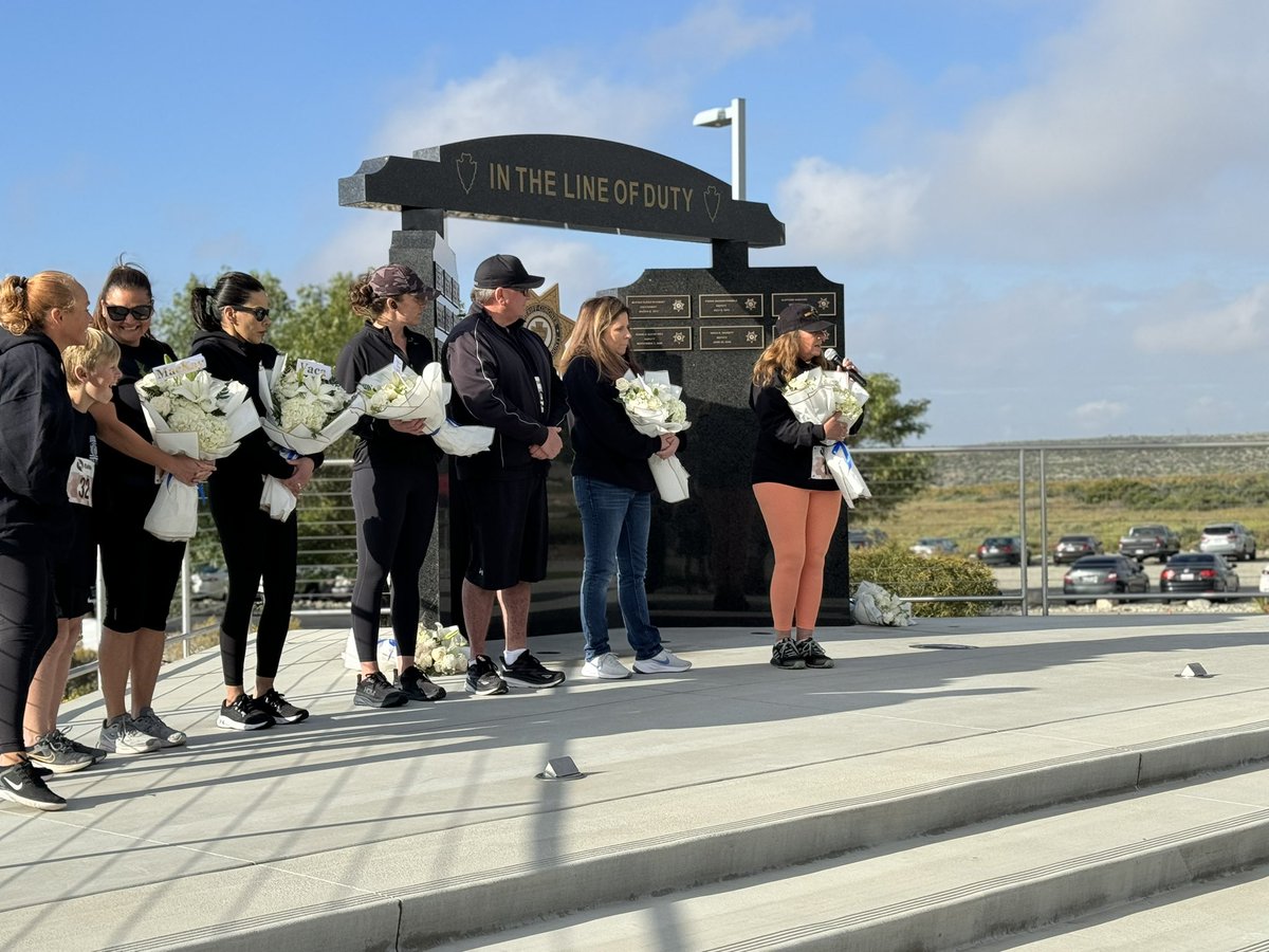 Thank you @sebasbcounty and @SAF_SBCSD for sponsoring the “Honor the Fallen and Remember the Families” 5k Memorial Run. As we grapple with the loss of our partners and we try to make sense of this world, while at the same time still trying to protect it, their families keep