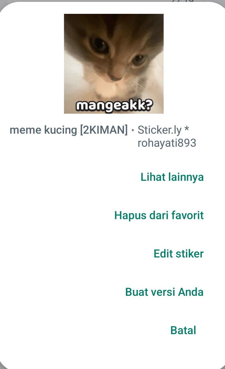 sekarang di wa dah bisa bikin stiker sendiri lho