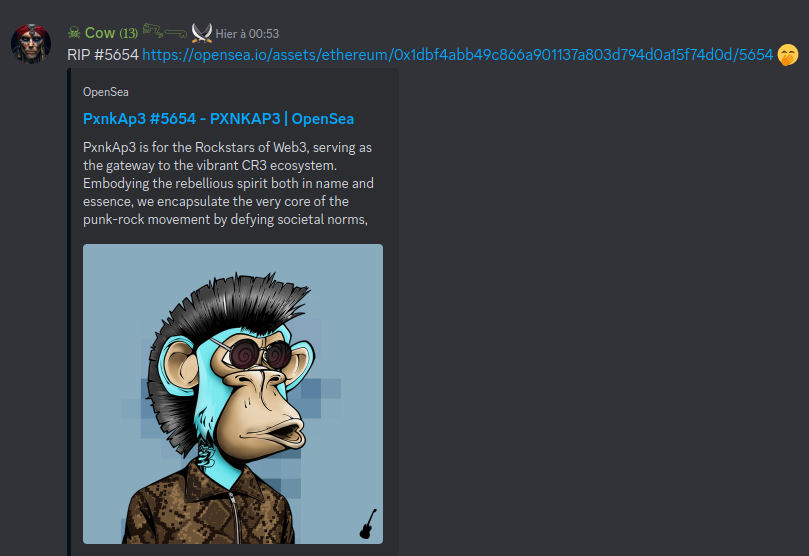 CowTreize tweet picture