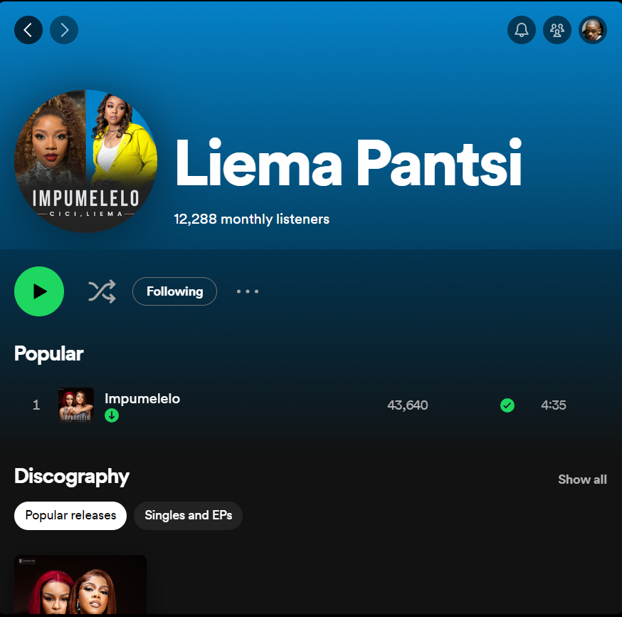 hey fam, we have moved from 'Liyema Pantsi' to 'Liema Pantsi'. please lets follow that account and keep the same energy we had for #aintworthit to #Impumelelo too! please and thank you🥹❤️❤️
LIEMA PANTSI IS LOVED 
STREAM AND BUY IMPUMELELO  
#Impumelelo 
#LiemaPantsi