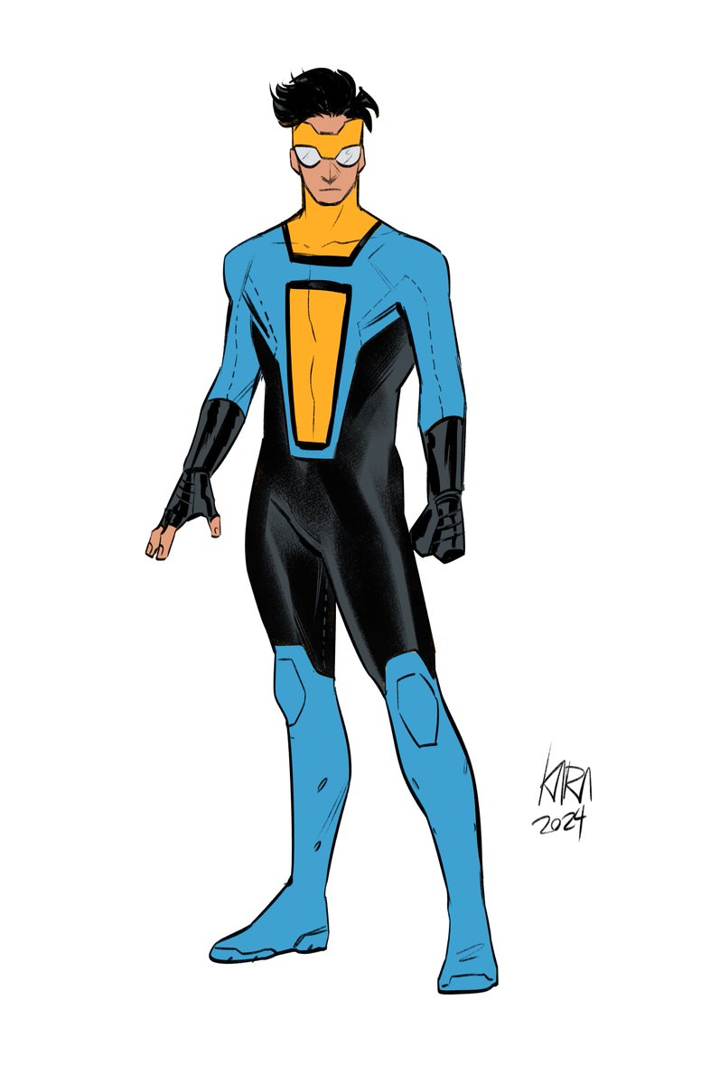 Been seeing a lot of artists talking about the difficulty of redesigning Invincible bc it is a pretty perfect costume, but I thought it’d be fun to take on the challenge! So took a like 25 minute break and here’s my take on it 😂