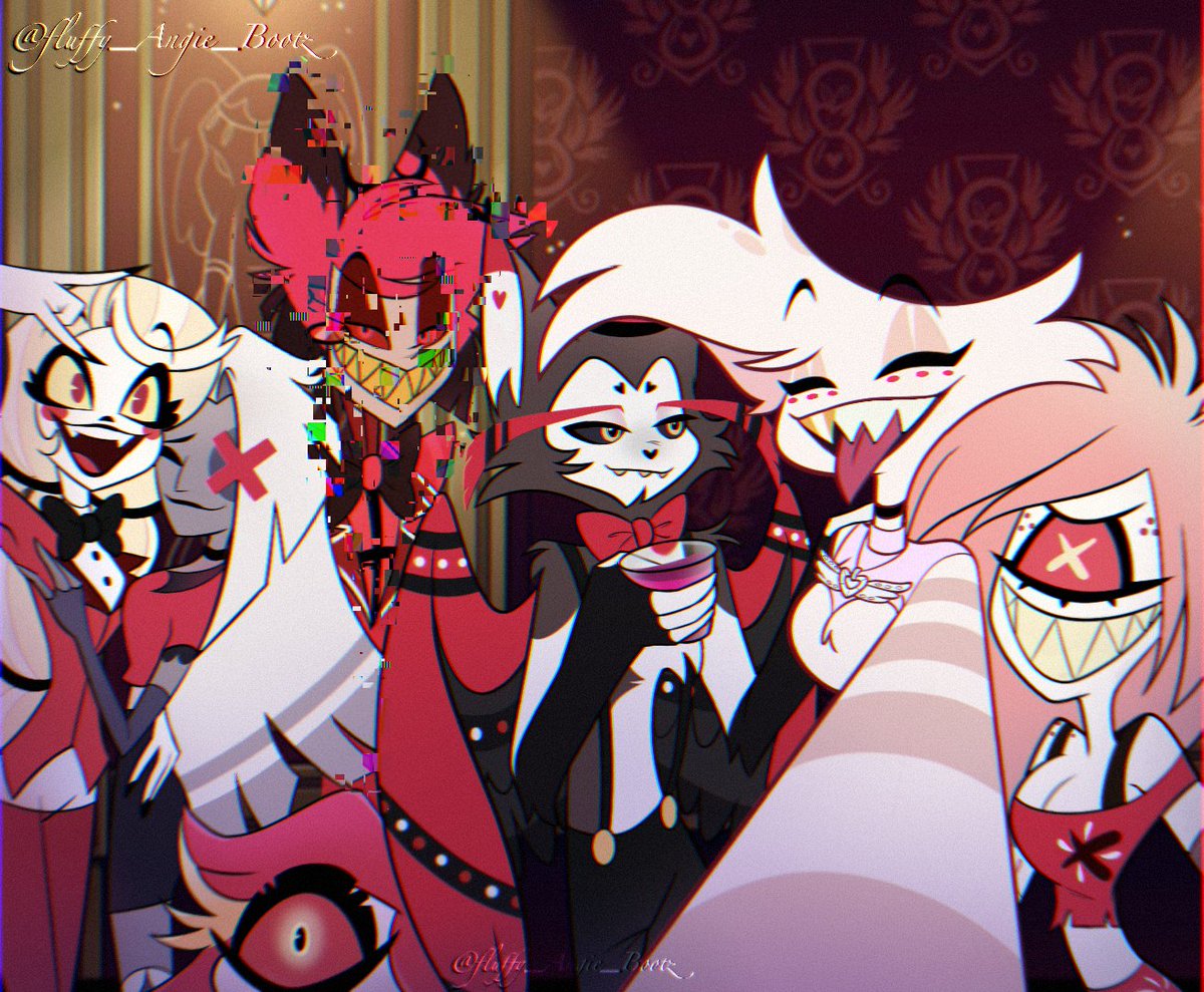 'Family' ❤️
#HazbinHotel #HazbinHotelFanart #angeldust #huskerdust #huskhazbinhotel #CharlieMorningstar #alastor #cherrybomb #Niffty #vaggie