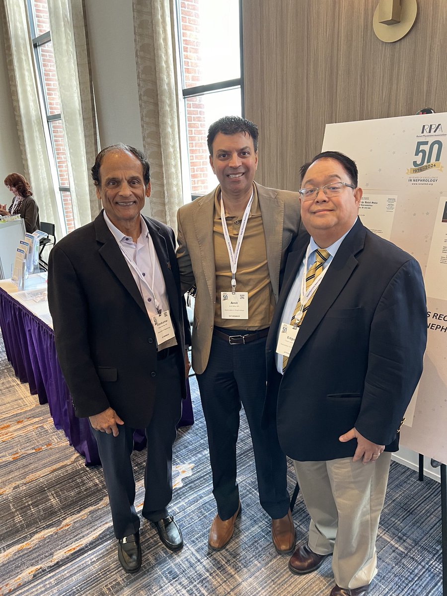 Proudly representing @ainmd210 at @RPANephrology Annual Meeting #RPA50

With me, are Dr Vijaykumar Rao (Past President of AIN) and Dr Amithaba Mitra (Current President of AIN) 

👉🏼 ainmd.com