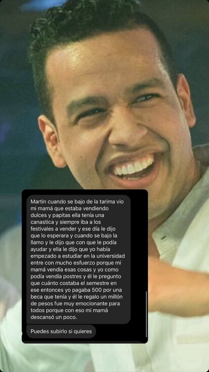 MariaLauraGP7's tweet photo. Subí en Instagram una historia para que todos escribieran su canción favorita de Martin y un seguidor me dijo que le ayudó a pagar un semestre 😍 https://t.co/3UEQYHTpYl