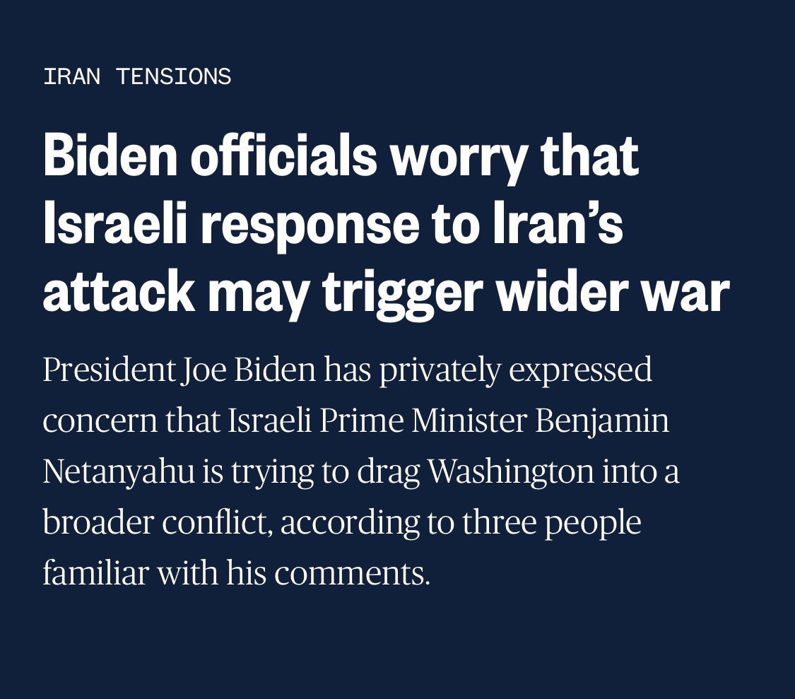 This administration’s many leaks to the press about Israel always manage to make it sound like Biden is being held against his will and blinking twice to signal he needs help