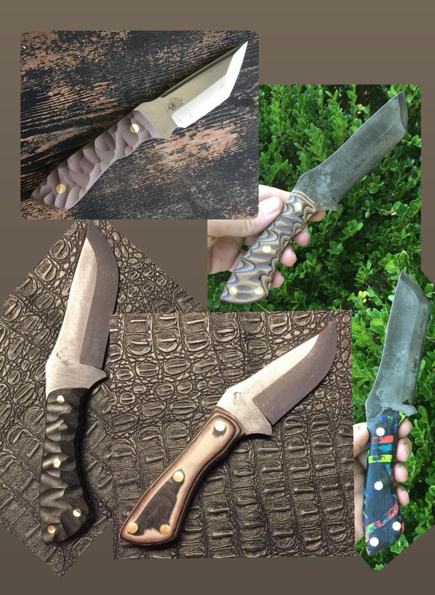 Weapon_eyezd's tweet photo. Assaulters were a short run of 10, did you score? #customknife #customblade #handmade #knife #blade #sheath #forgedknife #forged #steel #karambit #kiridashi #edc #tanto #sword #droppoint #spike #tomahawk #g10 #micarta #knives #assaulter #fixedblade https://t.co/3z2Fq7AMvz