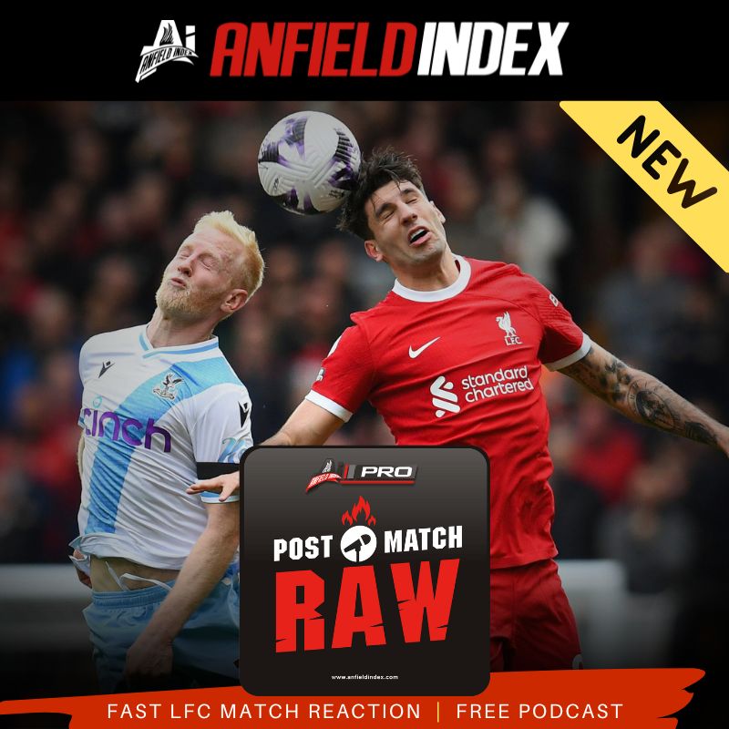 NOT GOOD ENOUGH - #PostMatchRAW @downeytrev is joined by @HendrickD82 & @JimBoardman to discuss the loss to Crystal Palace Listen Now: anfieldindex.com/podcasts