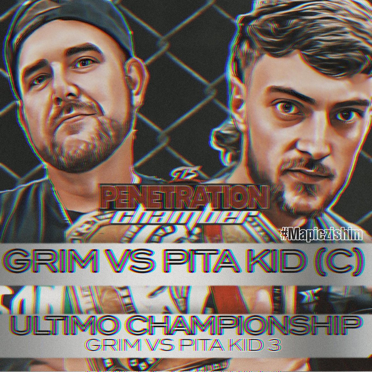 Grim Vs Pita Kid III 
Steel Cage For The Ultimo Title!

Who Hyped For This Match!
@GrimsToyShow @ChrisFicsor