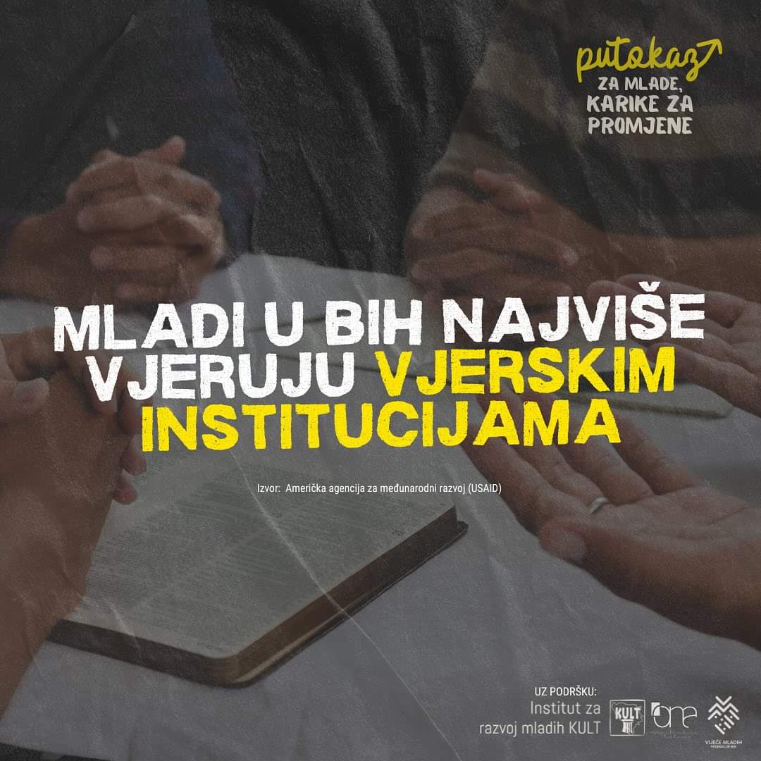 ONAuBiH's tweet photo. 💡 Mladi imaju veoma različite nivoe poverenja u različite tipove organizacija/institucija, pokazalo je istraživanje #USAIDBiH.

🌟 Uz podršku: @InstitutKULT
#institutKULT #KULTCHANGE
 #PutokazZaMlade #ONAuBiH #KarikeZaPromjene #WeAreONAuBiH #WeAreFamily https://t.co/6Oxp2Sb34b