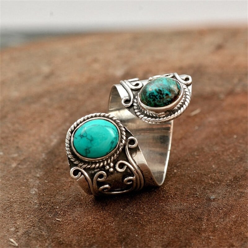Vintage natural stone ring 😍 Order here👉 bestnativeshops.com/collections/na…