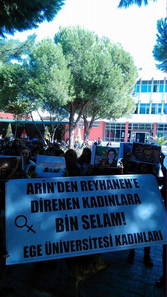 Kampüs Cadıları'nın terör örgütü PKK'lı terörist Arin Mirkan'ı anması

(3/5)