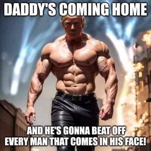 So when Trump beats men off, besides their baby batter, does he take their physical traits also? I mean, we have to admit he is ripped!