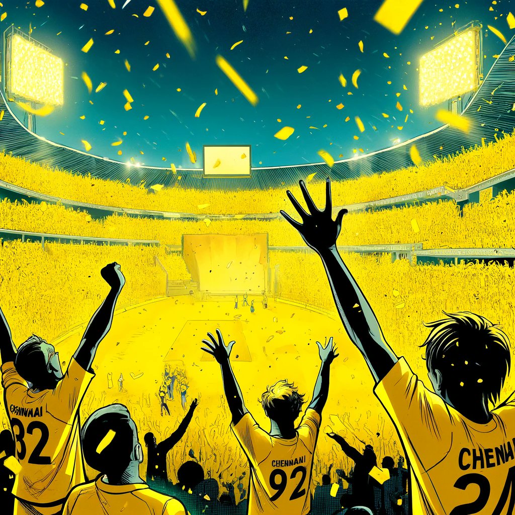 AiArtistNAADAN's tweet photo. Chennai wins the match.
Rohit's 100 runs serves as a takeaway for Mumbai Indians.
#MIvsCSK #Aiart #livecomics #naadancomics #ipl2024 #CSKvsMI https://t.co/IuHHHlusQY