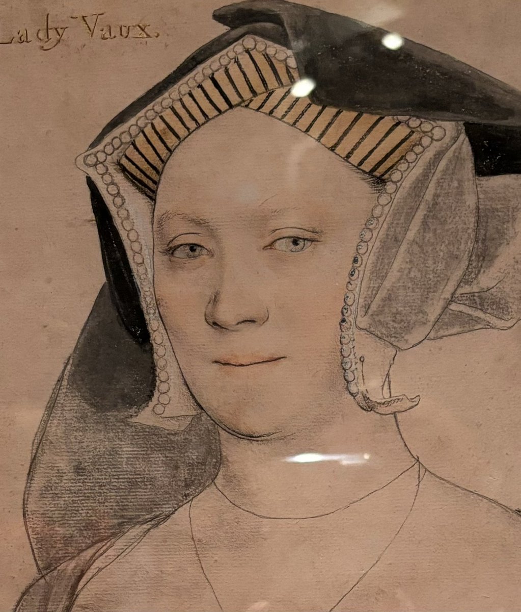 But my favourite is the redoubtable Elizabeth, Lady Vaux who did business with Thomas Cromwell on behalf of her rather hopeless husband. That is such a great side-eye and not in the final portrait. It’s why these snapshot drawings are just so wonderful. 3/3