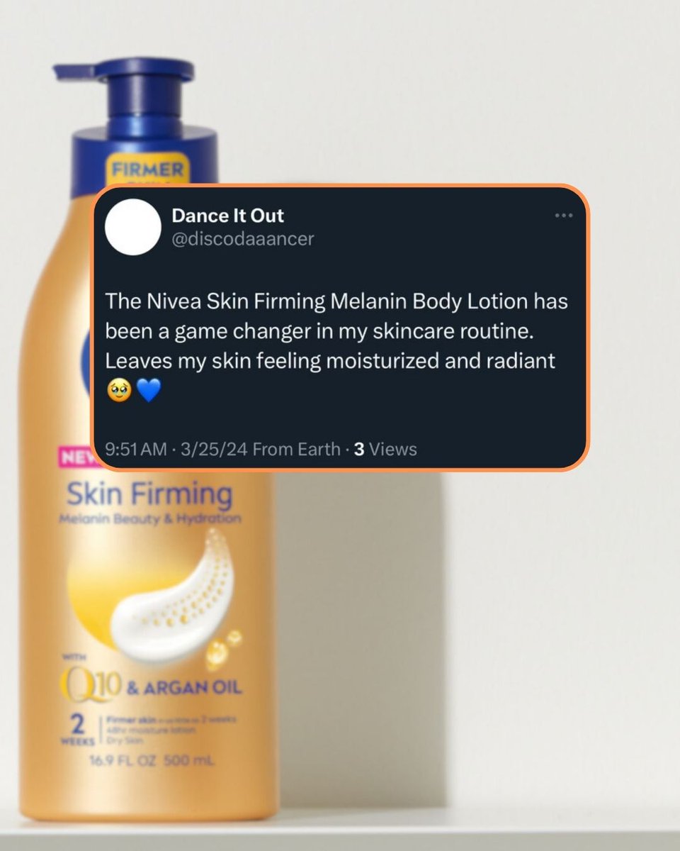 We love when our fans send us love notes 💙​

#NIVEAUSA #NourishOn #NourishWithNIVEA #FirmerSkin