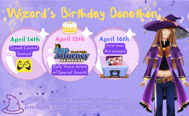 WizardThePig1's tweet photo. Hoi hoi y'all, exciting things are happening! Over the next few days I'm celebrating my birthday, and I wanted to do something very special so I've been working hard to get things ready for a donathon! I've never done something on this scale before, and it's really exciting!! 💜 https://t.co/f4xYs7shQZ