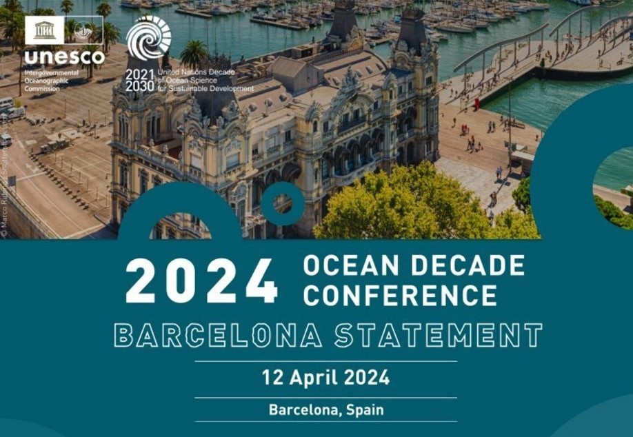 Still on a high after an inspirational week at #OceanDecade24! Feeling thankful for the opp to contribute to discussions about #Codesign & #Equity in #Ocean conservation & to see that the importance of human-ocean connections is recognised in the #BarcelonaStatement 💙 #MarSocSci