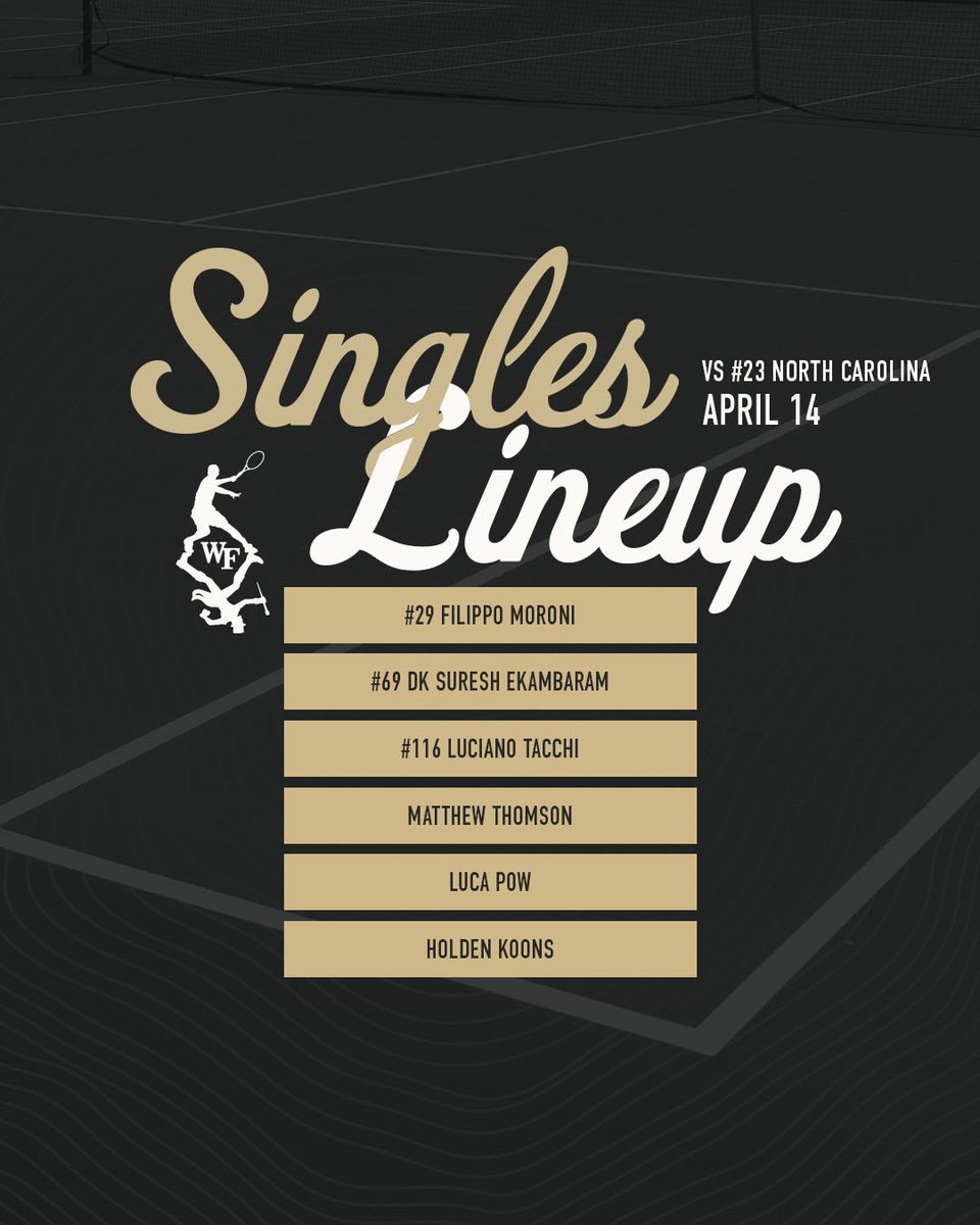 Taking a 1-0 lead into singles ⤵️ 🔗 linktr.ee/wakemten