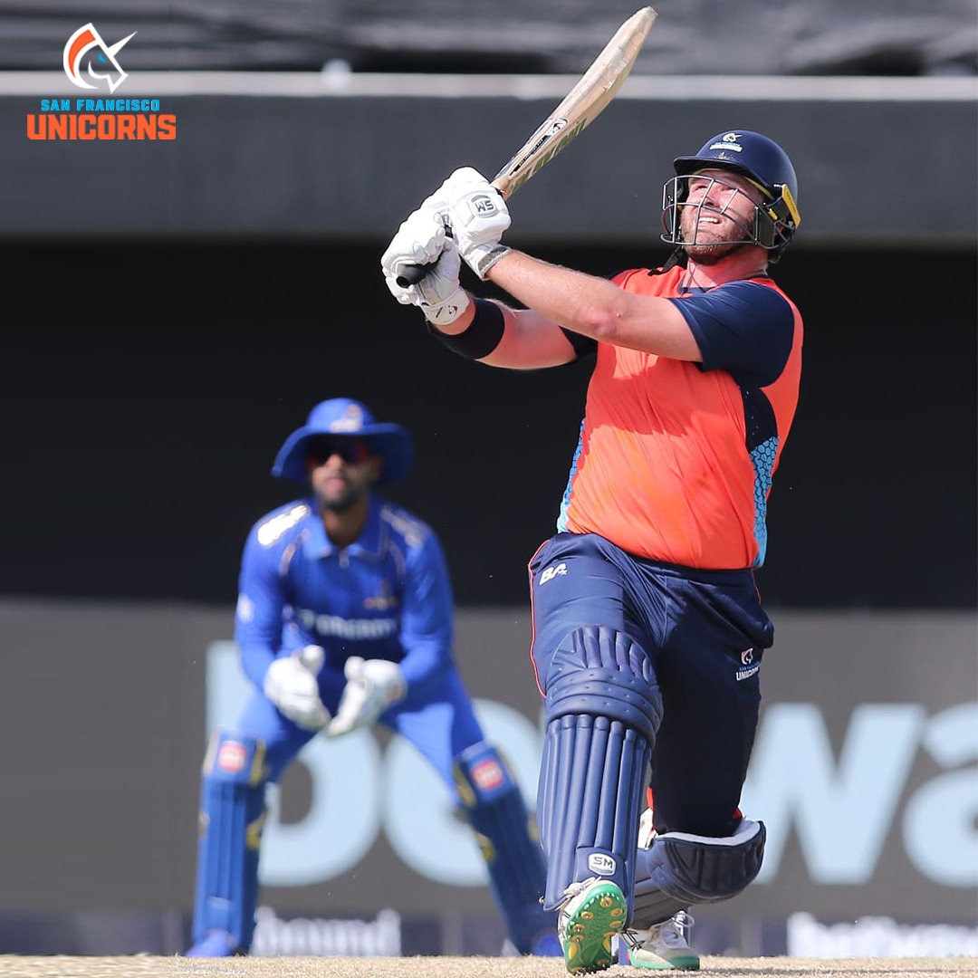 What a weekend for Corey Anderson⁉️ • Debuts for @usacricket 🧢 • Scores Maiden T20I 5️⃣0️⃣ in USA colors 🇺🇸 Way to Sparkle, Corey✨ #SFUnicorns #USAvsCanada #USACricket