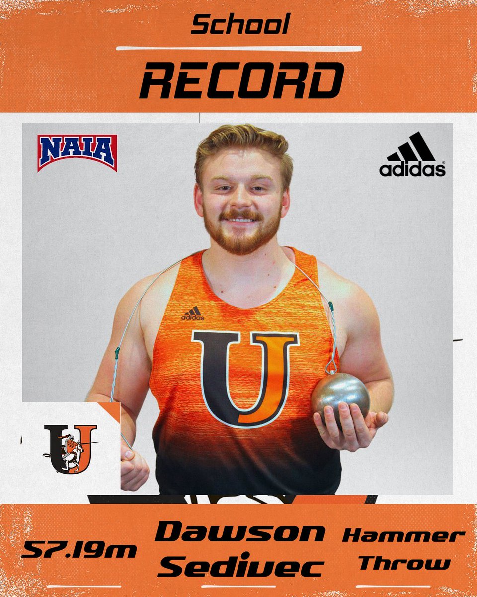 Jimmie_TrackXC's tweet photo. Did we mention the new 🟠SCHOOL RECORD⚫️ from Friday? 💥

Senior Dawson Sedivec threw 57.19m at the Al Cassell Classic to break his previous school record of 56.25m ⚔️😤

#UJTFXC #GoJimmies #JimmiePride https://t.co/jHUTudTBgG