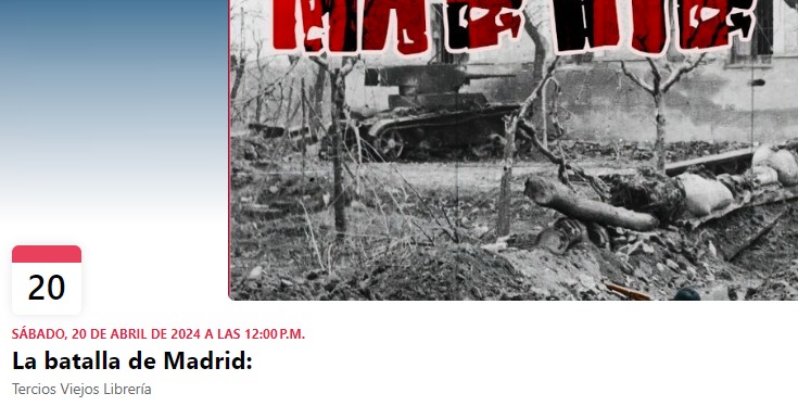 Ponente: Juan Campos La batalla de Madrid: La Gran derrota de Franco es un libro centrado en este combate crucial de la Guerra Civil española.