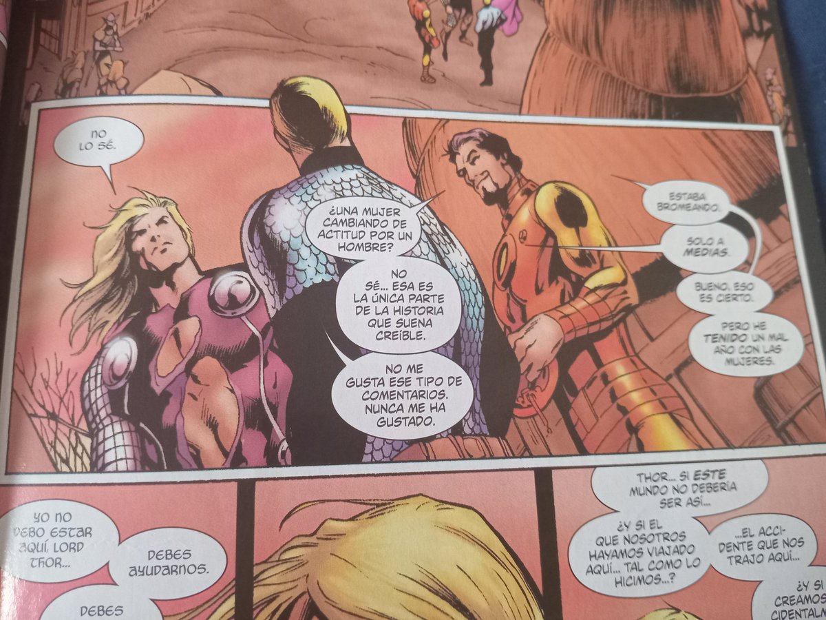 Estuve re leyendo un viejo cómic que leí, y dios STEVE ROGERS ES EL HOMBRE
(Avengers Colección Prestige N⁰10  'Guerras Asgardianas parte 2' de Ovnipress)
