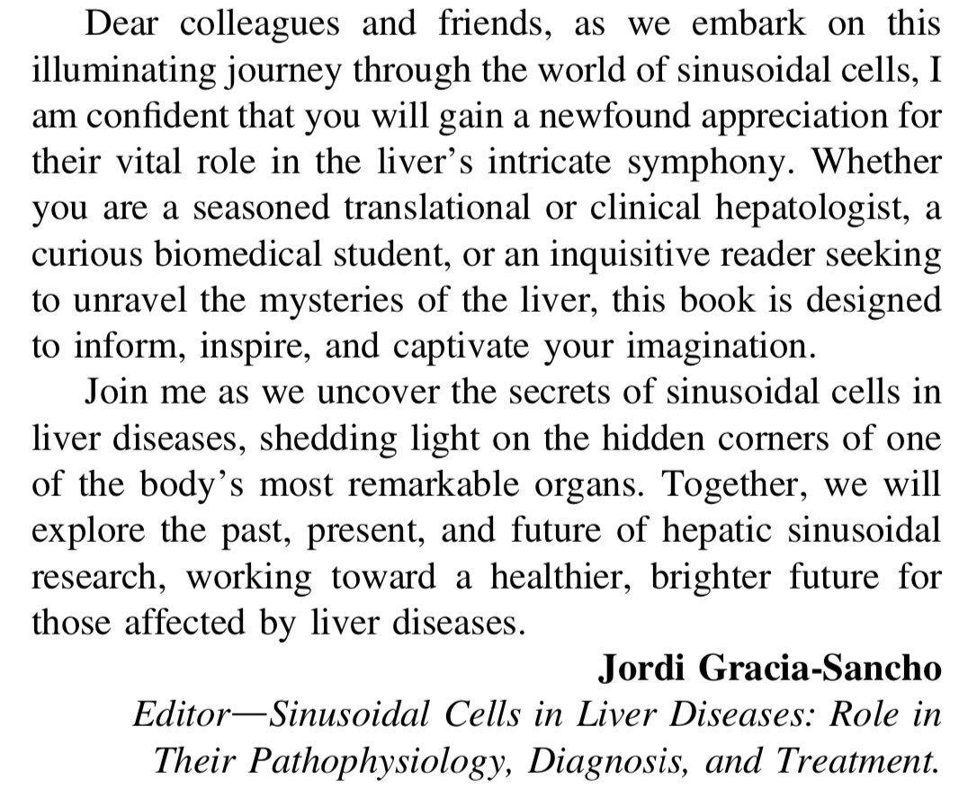 ⭐️ I am thrilled to announce that the new and unique book “Sinusoidal cells in liver diseases” is finally out❗️ 25 chapters - 562 pages of updated translational & clinical science focused on the cells living in the sinusoidal milieu Get yours here! 🔗 shop.elsevier.com/books/sinusoid…