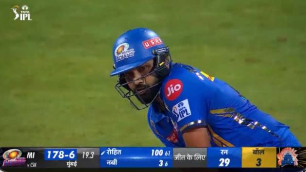 From 73(42) to 100(61). Rohit Sharma took 18 balls to score his selfish hundred which costed Mumbai Indians the match