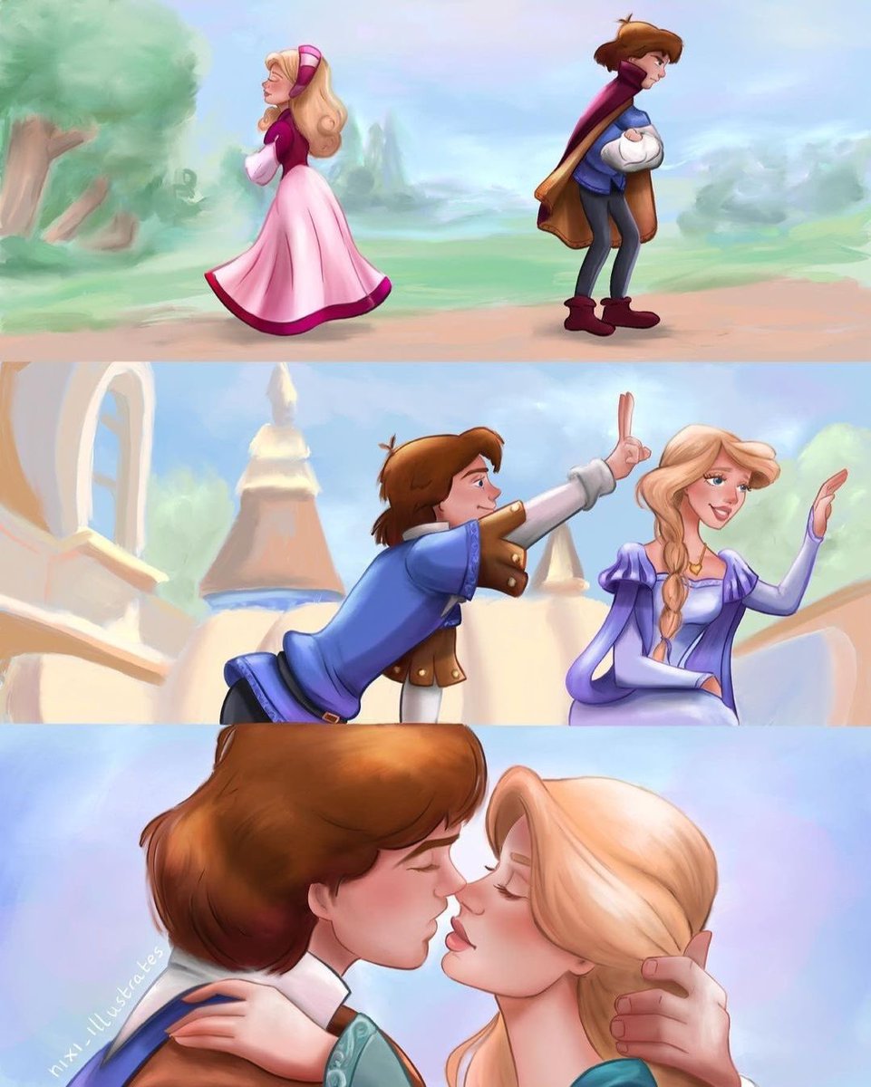 Como no voy a estar obsesionada con los enemies to lovers si yo de pequeña tenía esta película en replay.

art: nixi_lustrates