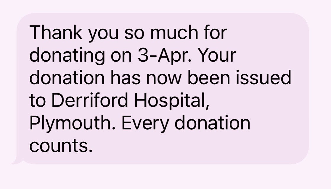 Today’s reason to smile……..getting this lovely text telling me where my blood went #BloodDonor #SaveALife #50thDonation #MakingADifference xxx