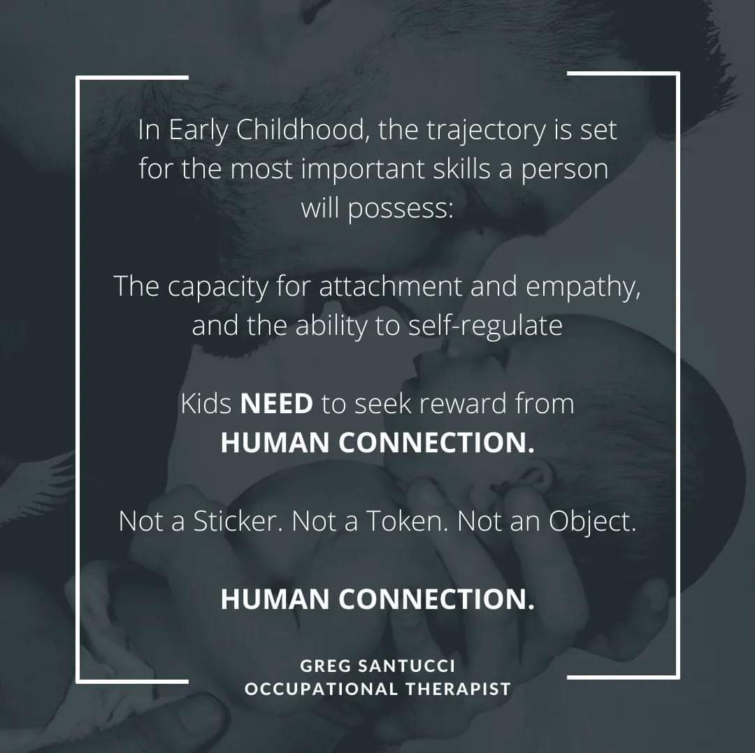 When you start going down the road of rewarding good behaviour & punishing bad behaviour. This leads to ineffective discipline,ignoring the lack of cognitive functioning & unmet need.Focus on acknowledgement, relationships,not rewards. You will see the whole dynamic change.🧠🌱