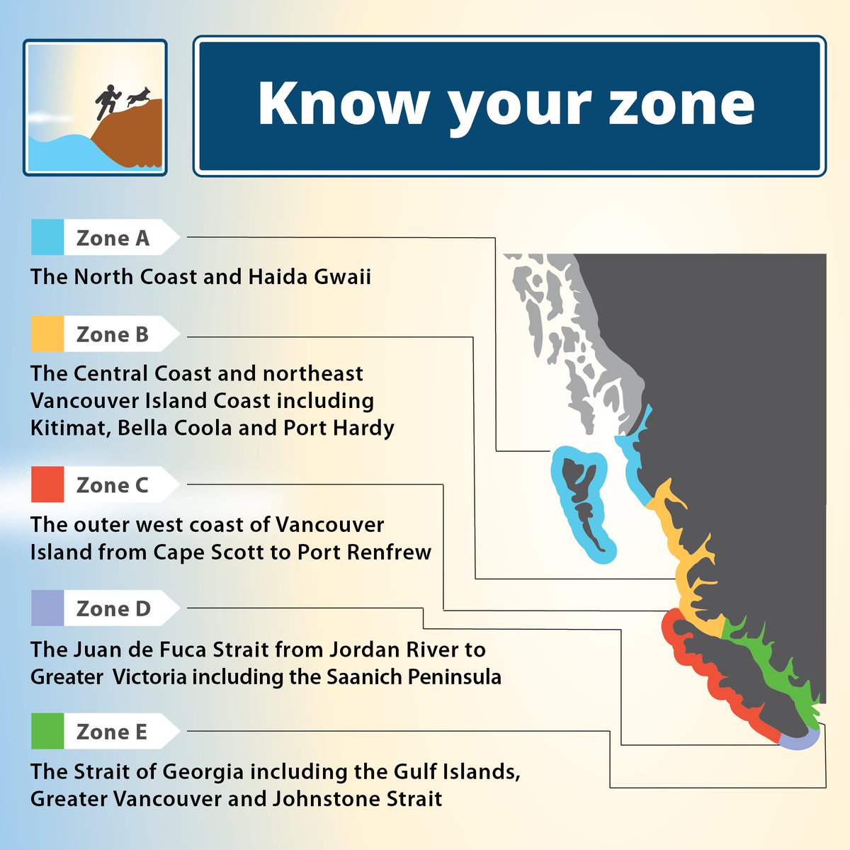 We are giving away 9 grab-&-go bags this #TsunamiPreparednessWeek 🌊 To participate in Day 1: comment a coastal area & its notification zone (ex. Ucluelet Zone C) ✔️ Find detailed zone maps here: PreparedBC.ca/tsunamis Enter on FB & IG, too! Ends Apr 20