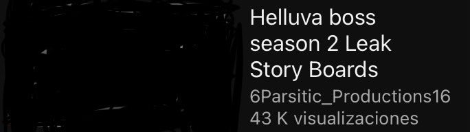 #helluvaboss #HelluvaBoss Warning! There is a youtube username called 6Parasitic_productions16 who has a youtube video leaking of a helluva boss storyboard episode. I don’t know if the leak is real or not, i saw it a little and i think is legit real.