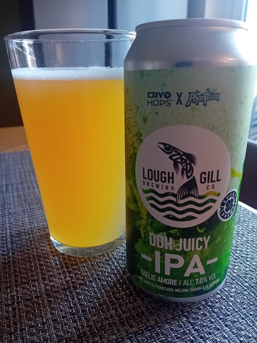 After dinner beer from.. @LoughGillBrewer 💥 Yes it's juicy😁 Cheers🍻🇮🇪