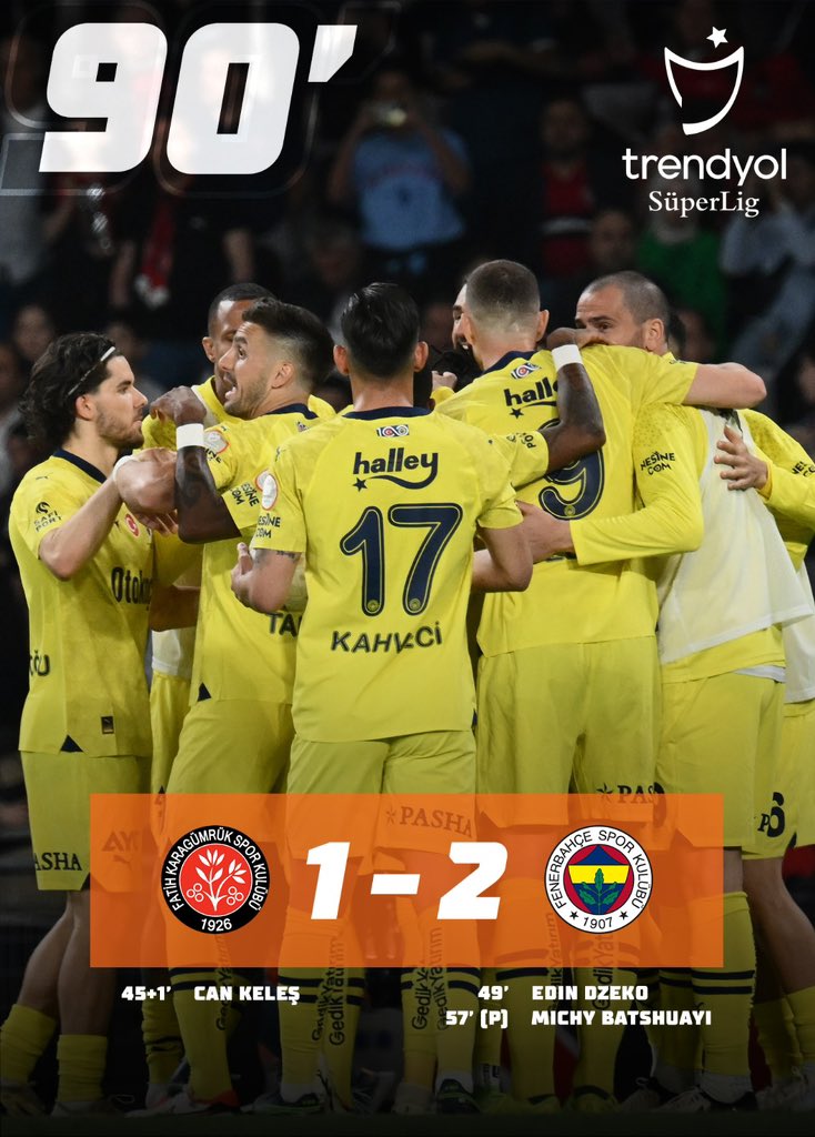 📌 Maç sonucu | #FKGvFB 

VavaCars Fatih Karagümrük 1-2 Fenerbahçe