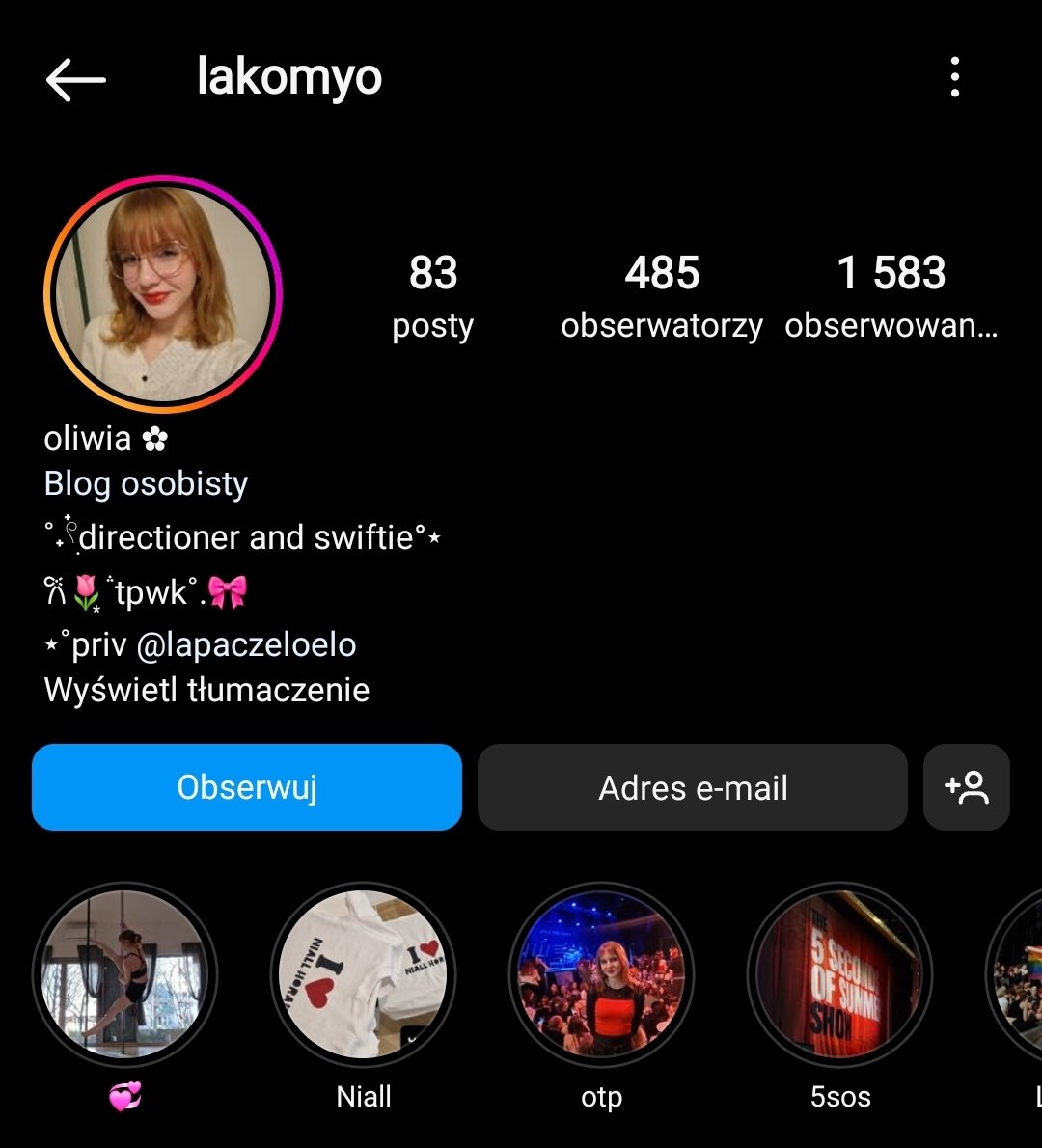 OliviaMilixia's tweet photo. ❕️SWIFTIES, DIRECTIONERS I WSZYSCY INNI PIĘKNI LUDZIE ❕️
Serdecznie zapraszam was na swojego ig, który jest moim małym blogiem osobistym
Zależy mi na jego rozwoje, także każda nowa duszyczka będzie dla mnie wielkim wsparciem 🫶🏻 https://t.co/2xIooXdBtV