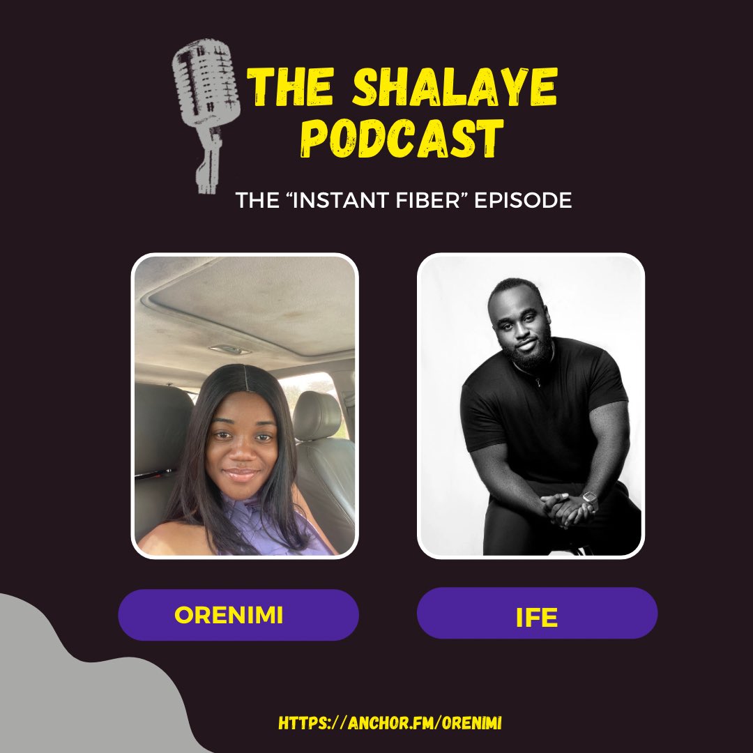 THE SHALAYE PODCAST is 3!!!! On this episode, I had Ife Ologbese, a business mogul and soft boy dishing out words of wisdom 🤭🤭 🎧 : open.spotify.com/show/3ggCJWKWz… Also available on Apple & Google Podcasts 🎉 #podcast #podcaster