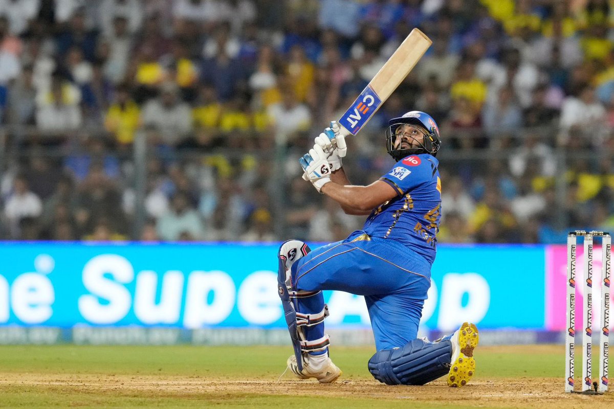 Rohit Sharma’s century today was nothing short of spectacular! With his CEAT bat in hand, it's clear he's not just hitting runs, he's writing poetry in motion! 🏏✍️ #MIvsCSK