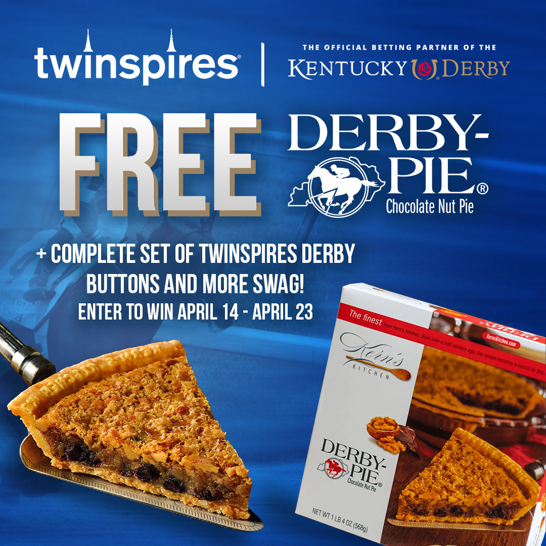 Who doesn't love <a href="/DerbyPie/">Kern's Kitchen</a>? 🥧

Like or share this post to be entered to win a FREE Derby Pie, a complete set of TwinSpires Kentucky Derby 150 buttons and more! 🤩 

Entry period lasts until April 23rd! 📆