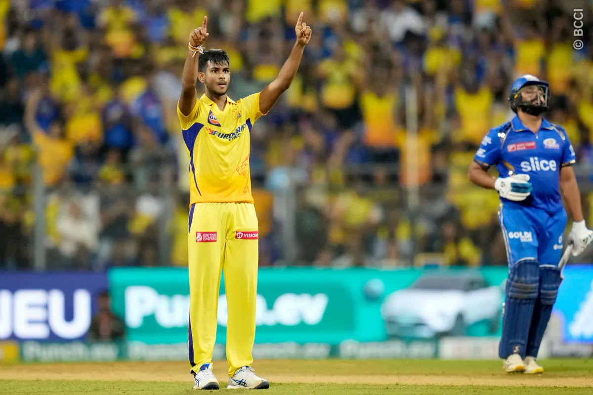 For me easily the greatest spell ever in an IPL game, MI had a cracking opening partnership the match looked far away from us, in comes Pathirana gets two in his first over including a duck of SKY and never looked back. Ended with 4/28 on Wankhede highway with dew Here to stay🐐