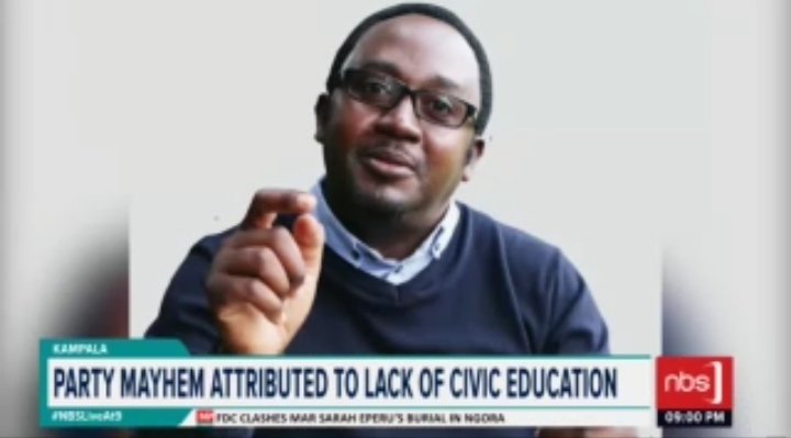 Experts on civil matters have blamed the current spate of unbecoming reactions from voters and mayhems in political parties on widespread lack of civic education in the country. @AdamNuwamanya #NBSLiveAt9 #NBSUpdates