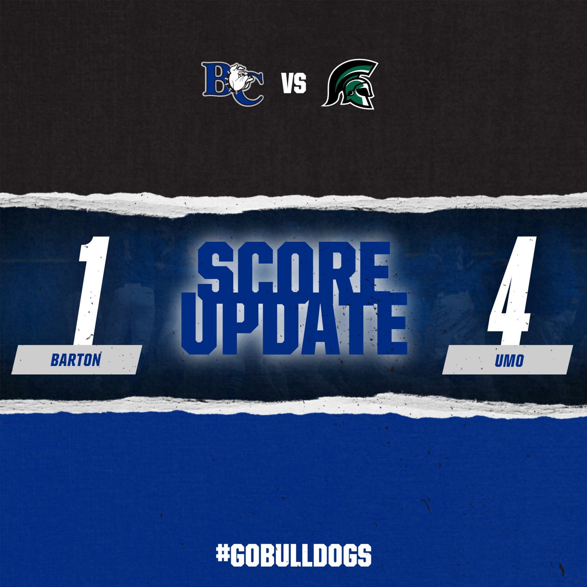 Trojans lead through three. #GoBulldogs